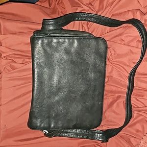 GuC black charter club messenger bag